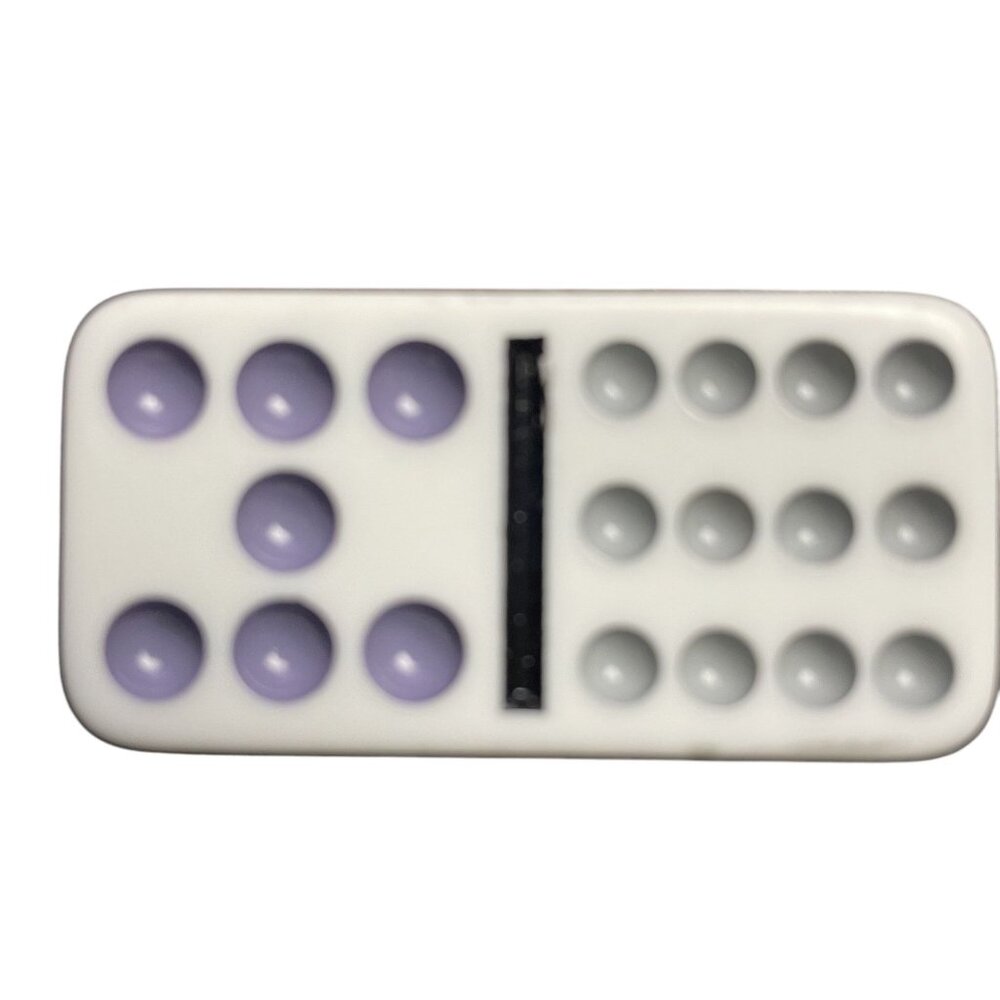 Double Twelve Dominoes Replacement Tile 7 12 Color Dot mq